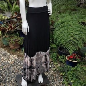 HODGES COLLECTION Modal Tie-Dyed Skirt/Dress